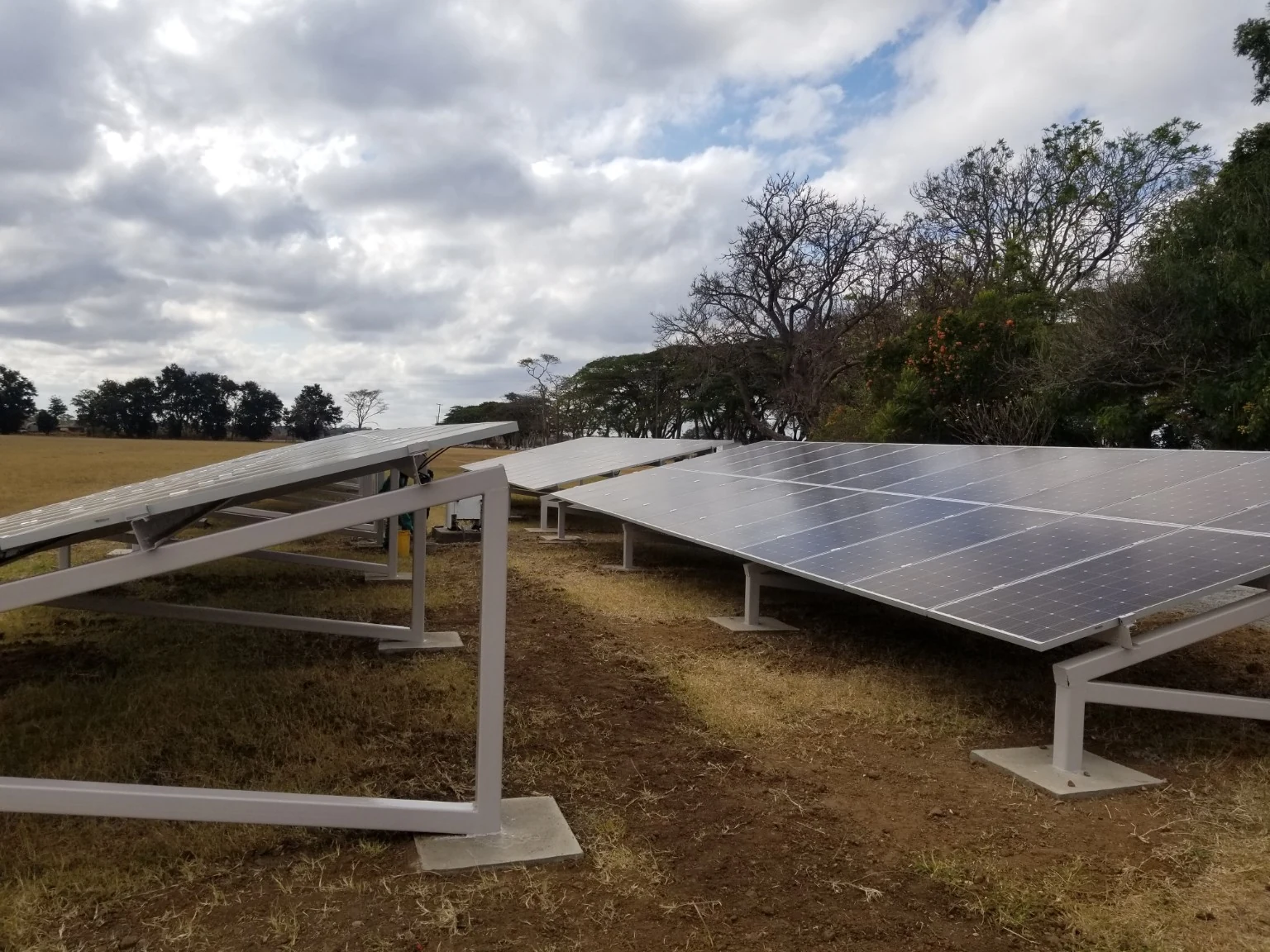 Ground-mounted 50 kW solar installation for Lukumantano Developments in Chisamba