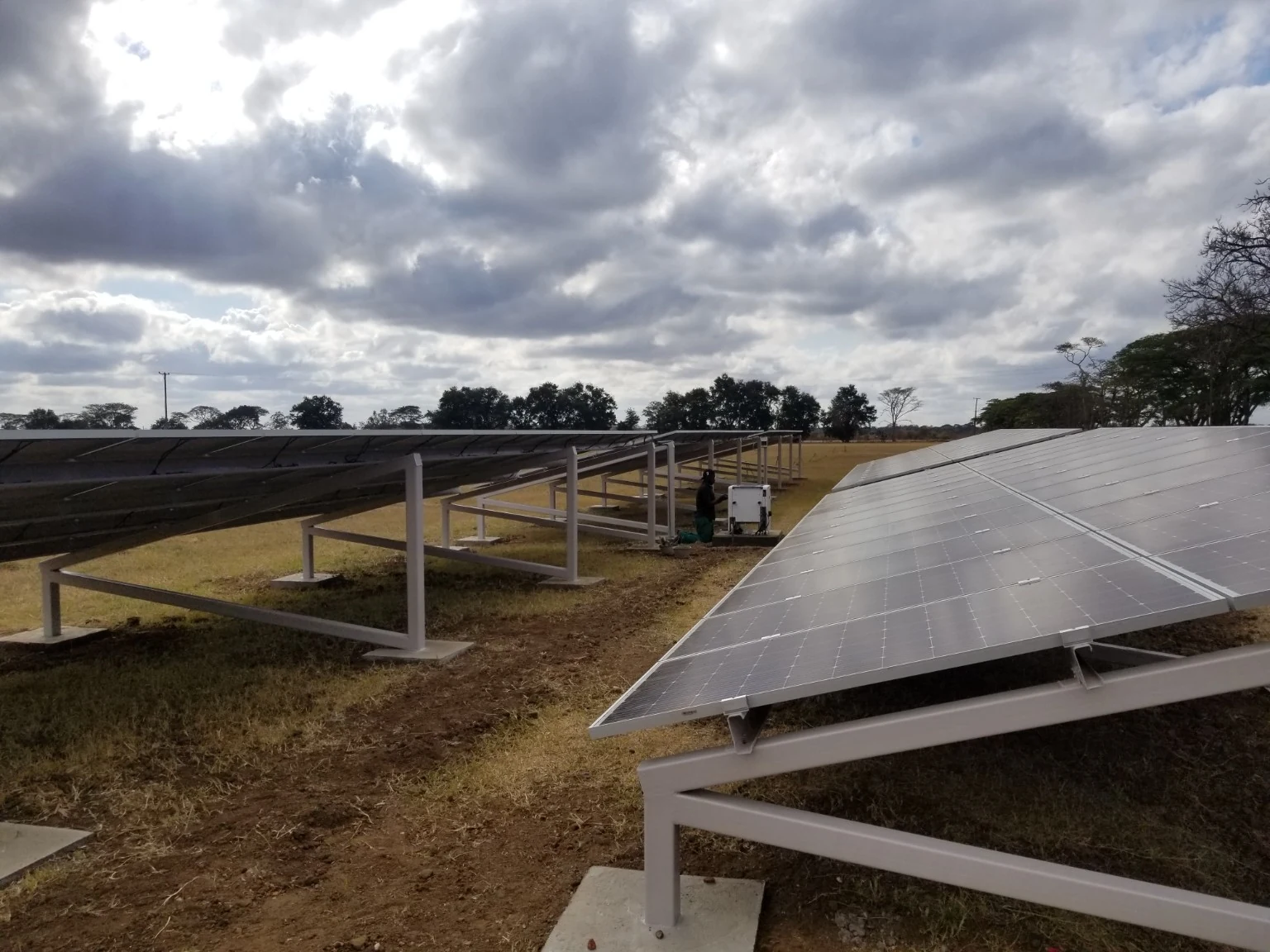 Lukumantano 50 kW solar array across the Chisamba farm site
