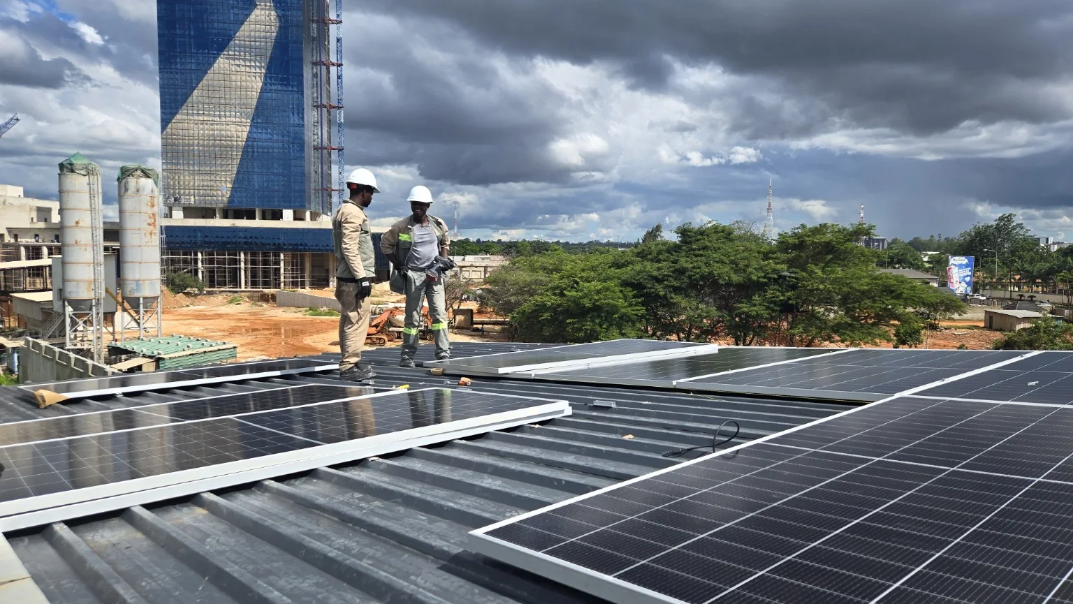 Prudential rooftop solar installation in Lusaka